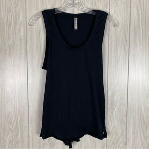 Fabletics | Black Mariela Open Tie Back Tank Top Size Small